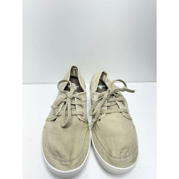 Sanuk Shoes Womens Size 6 Tan Vee K Shawn Sneakers Lace Up Canvas Booties - Picture 3 of 10